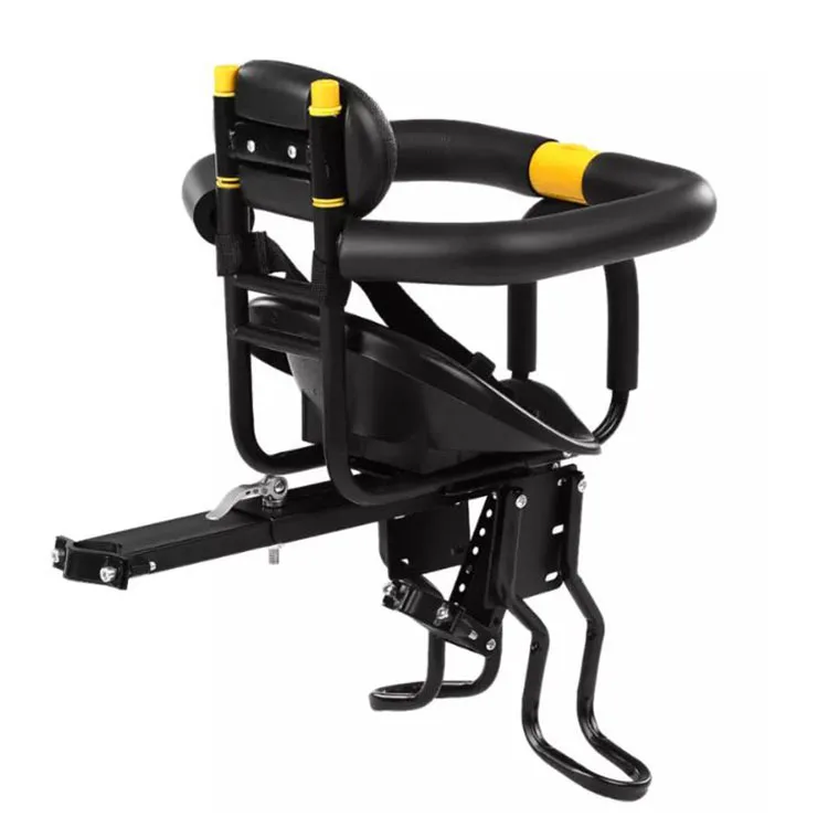 

Big black baby bicycles front mountain bike seat with the backrest