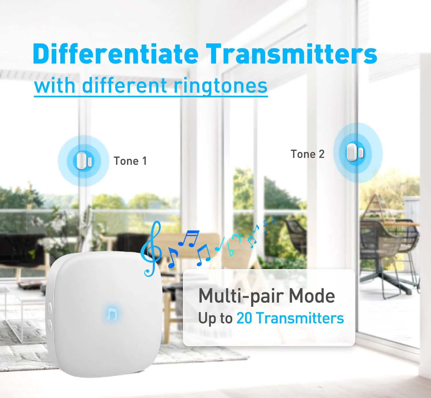Door Bell Chime With Door Contact And Plugin Doorbell 58