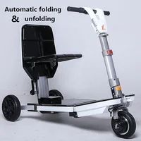 

Automatic folding Remote controlled portable 3 wheel mobility disabled adult luggage electric scooter for elderly