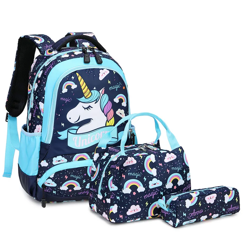 Hot Sell School Bags Waterproof Travelling Backpack With Lunch Box ...