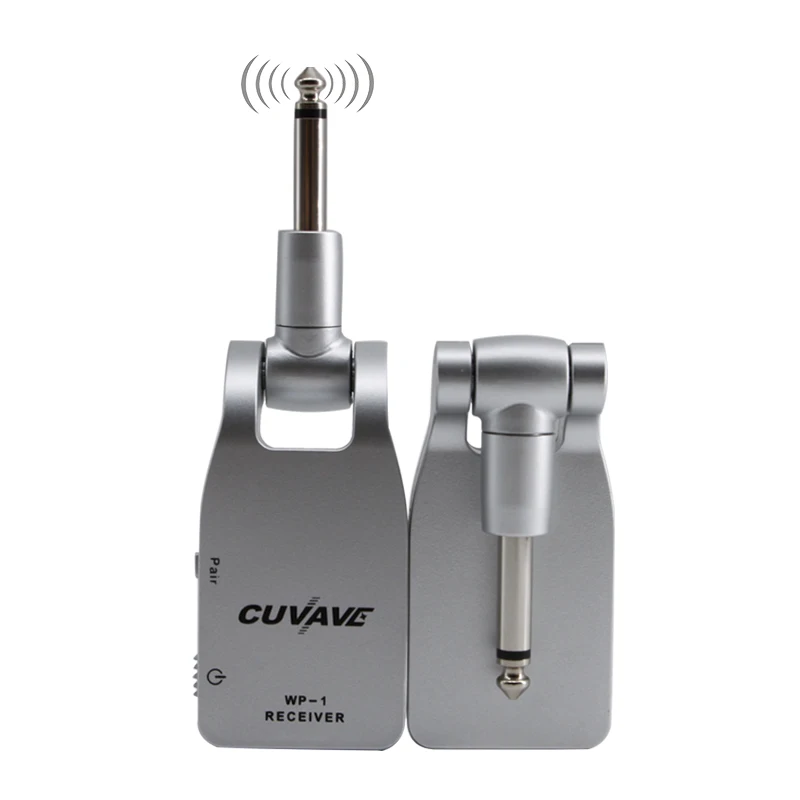 

CUVAVE 3 hours guitar useful in show accessories wireless guitar transmitter receiver bass electric guitar, Silver
