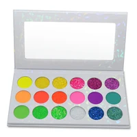 

Private Label Make Up Cosmetics no brand wholesale makeup Pressed Glitter Eyeshadow oem neon eyeshadow palette