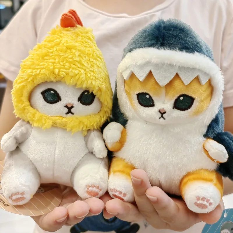 

Kawaii Plush Doll Pendant Fried Shrimp Design Cute Shark Cat