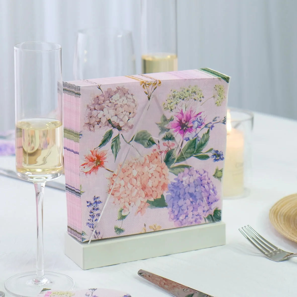 Santian Custom Printed Floral Paper Napkins Soft Tissue for Graduation and Seasonal Occasions Wholesale Available