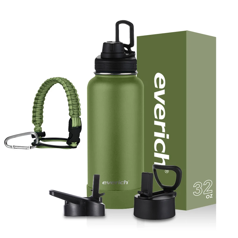 

everich new stainless steel insulated water bottle for kids adults