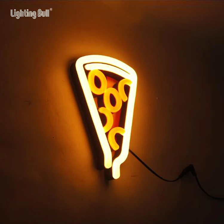 Pizza Neon Sign Advertising12v Home Decoration Flashing Neon Led Pizza Neon Sign Making