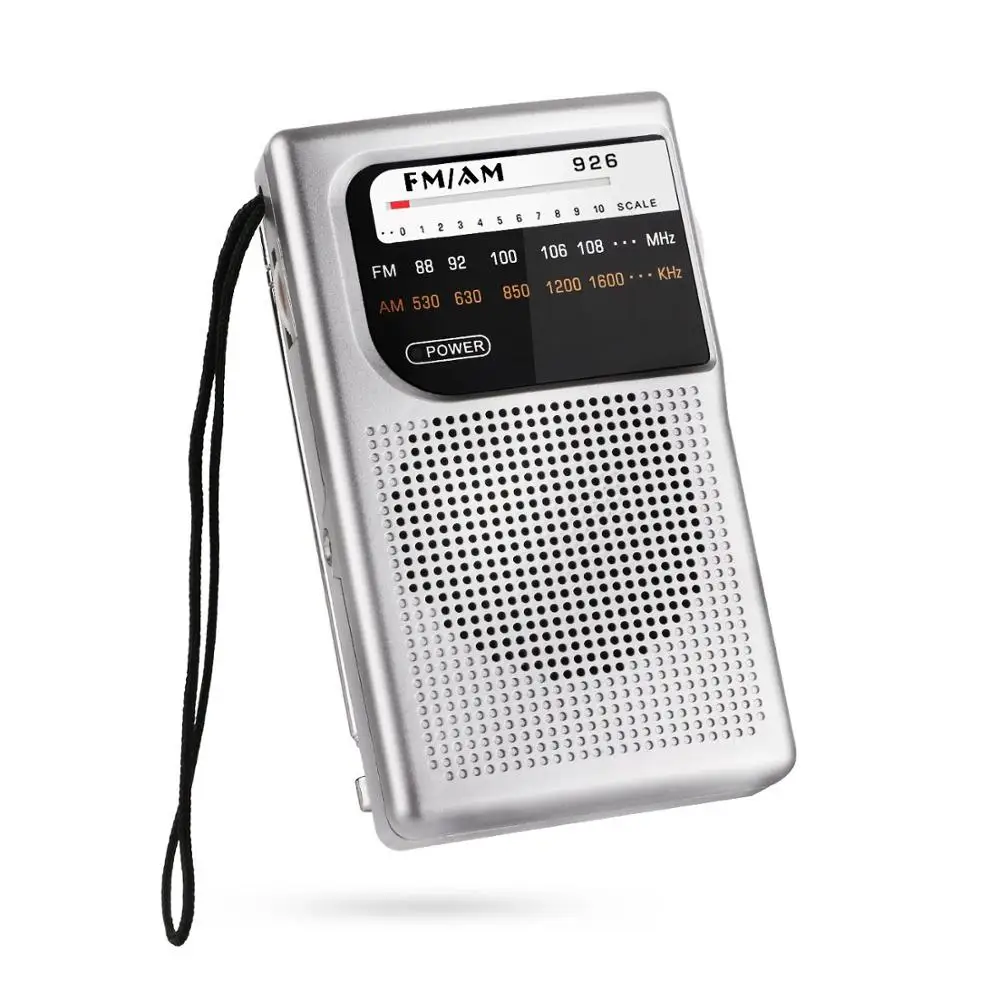 

Best seller high quality battery operated mini pocket fm am radio receiver, Silver, black