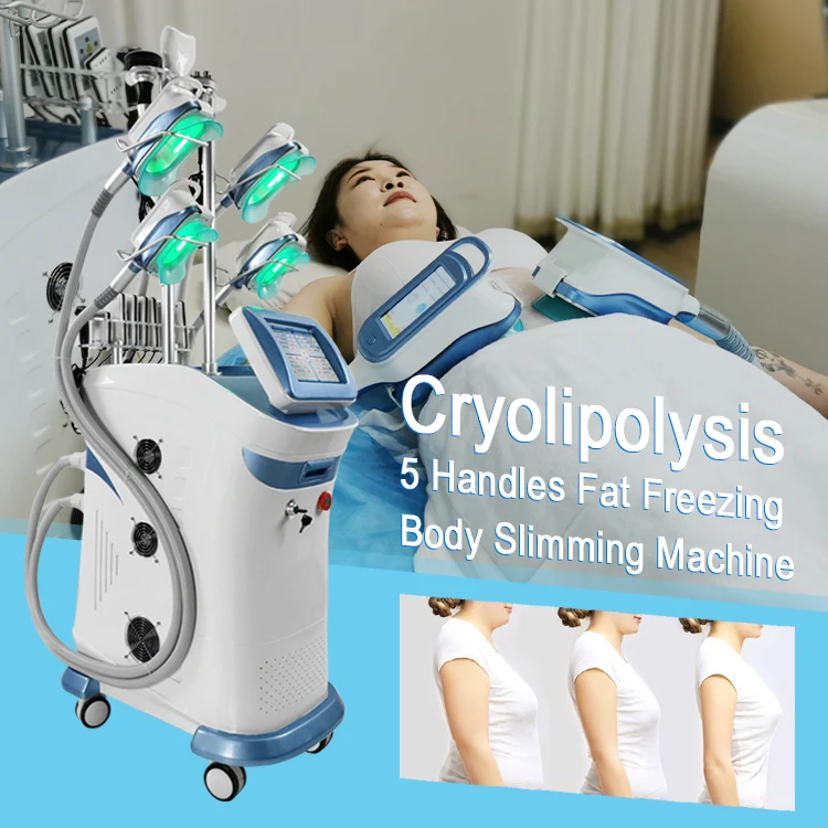 

2022 Cryolipolysis Body Contouring Machine For Home Use Rf + 40k Cavitation + Face Rf + Cryo + Lipo Laser Fat Freezing Machine, White