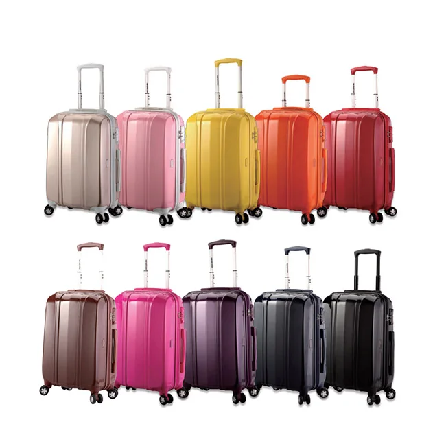 

travel luggage abs bags hard shell trolley bag case luggage set, Pink/black/silver