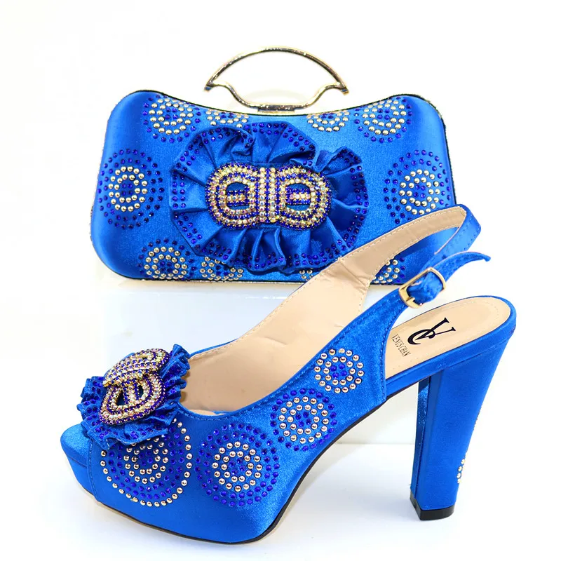 

Popular Design High Heel Shoes Matching Bag Set for Women and Party Italian Shoes And Bag Sets S191106