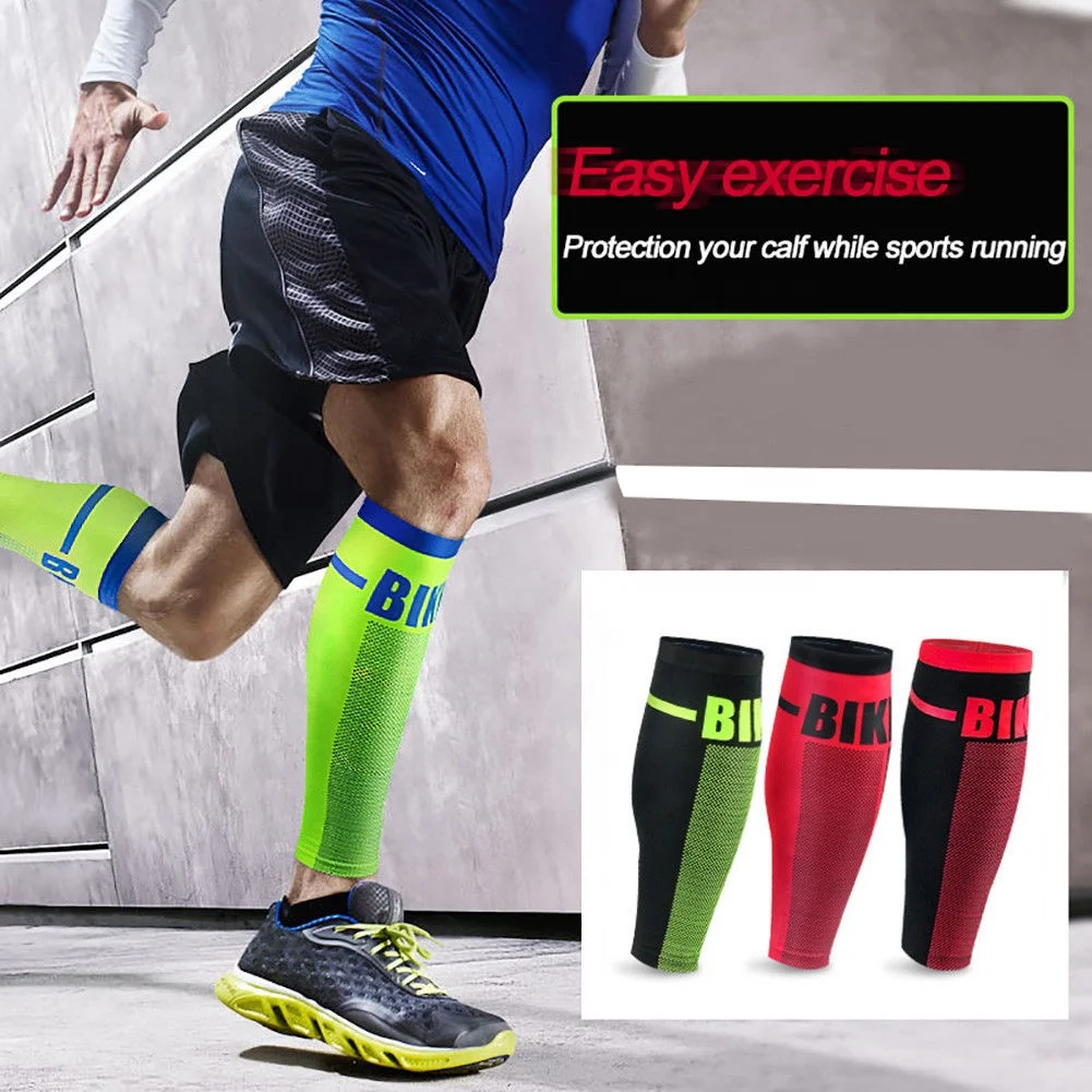 

Leg Shin Guards Soccer Protective Calf Sleeve Cycling Gym Compression Brace