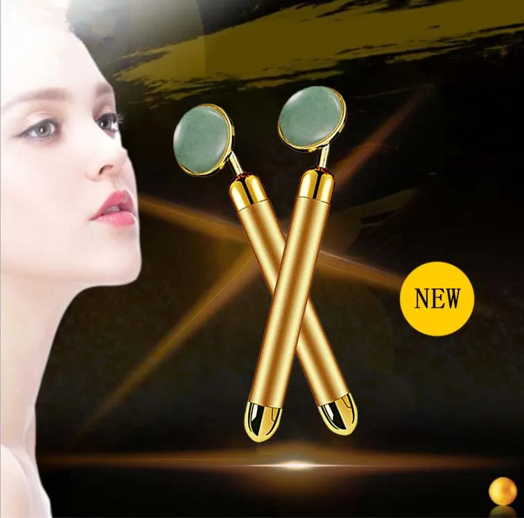 
Handheld Natural Aventurine Jade Roller Anti-aging Facial Massage For Home Use 