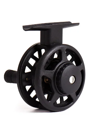 

plastic trout reel 4+1BB classic chinese fly fishing reels made in china, Black