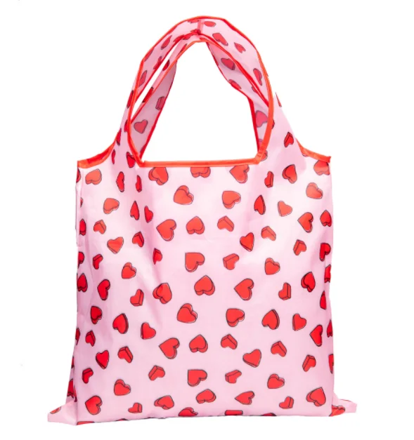 

Custom eco recycle nylon foldable grocery tote bag polyester reusable folding shopping bag, Customized color