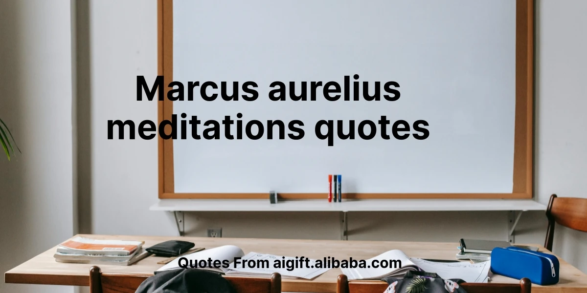 marcus aurelius meditations quotes