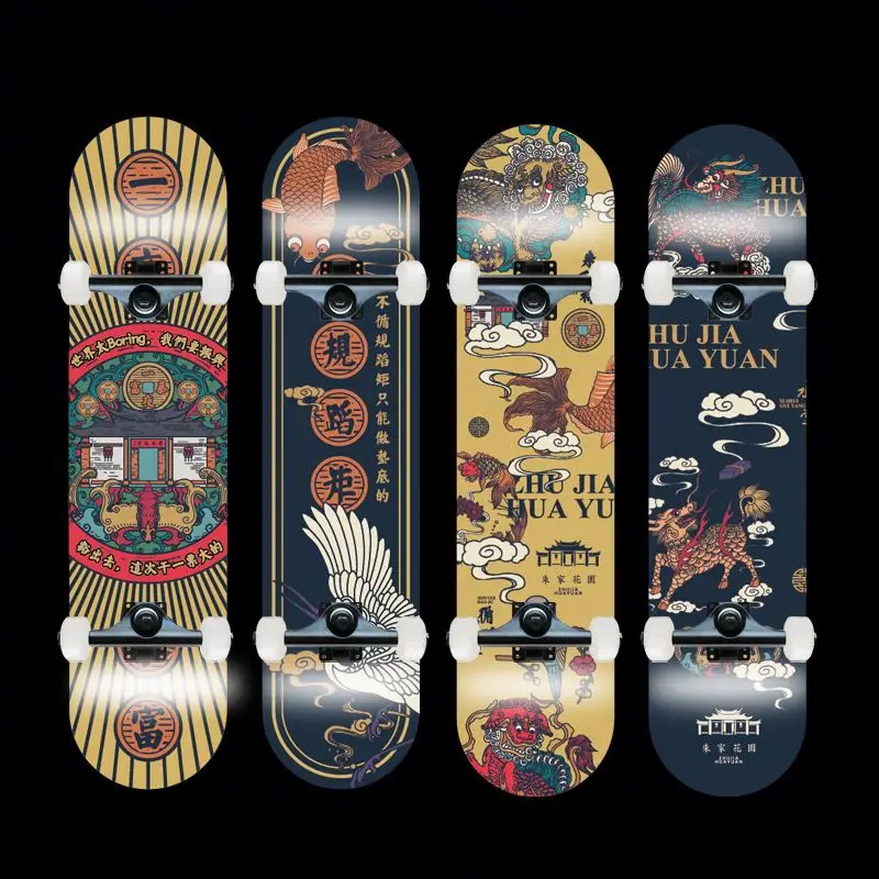 

Chinese Supplier Customized The Best 7Ply Canadian Maple wood finger skateboard decks for boy