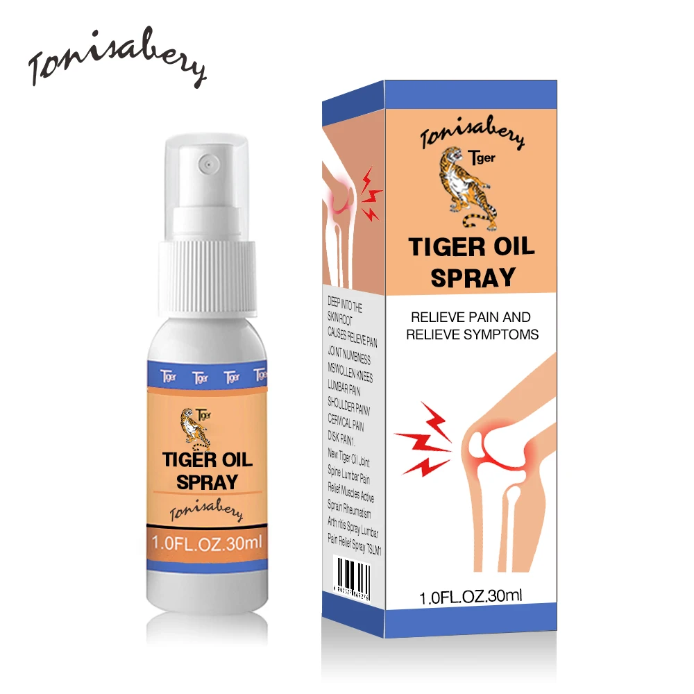 

NEW Tiger Oil Joint Spine And Lumbar Pain Relief Spray 10ml/20ml/30ml For Arthritis Muscle Sprain Knee Waist Pain