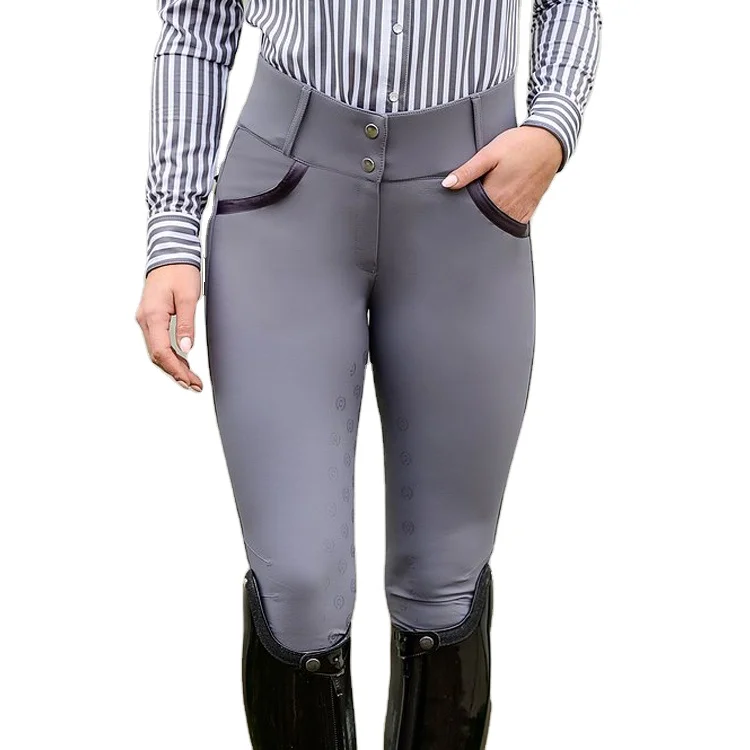 

Wholesale Equestrian Riding Breeches Custom Logo Women Horse Riding Pants Equestrian Silicone Breeches