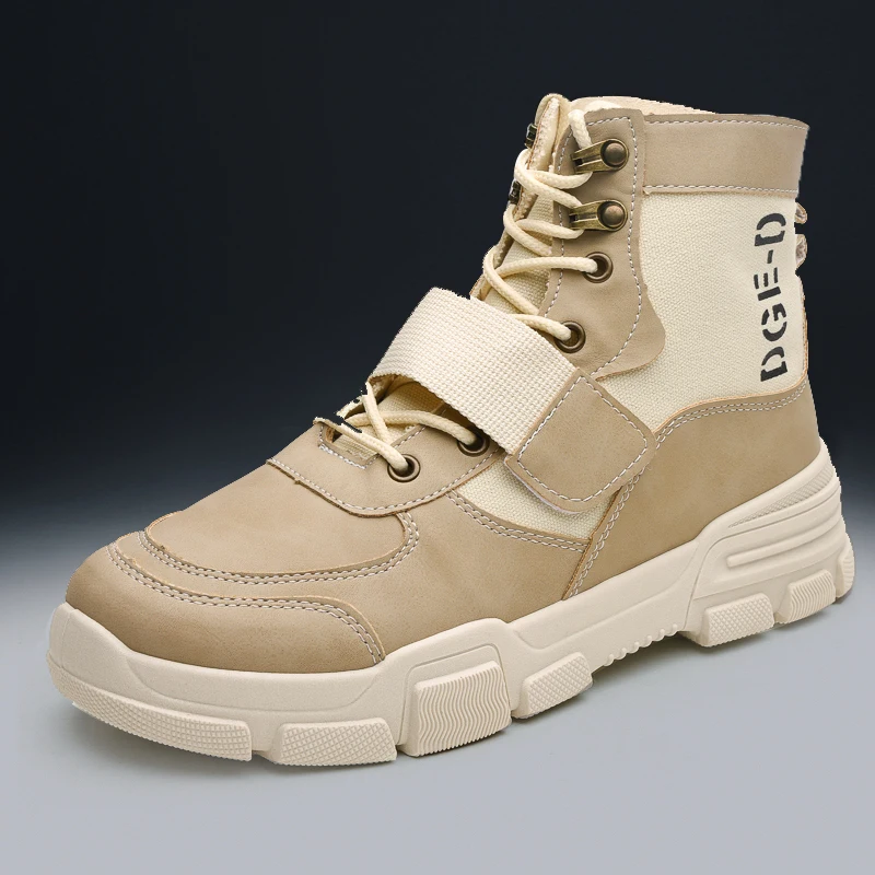 

Autumn Trendy Martin High Help Men Shoes Casual breathable Vulcanized Shoe, Optional