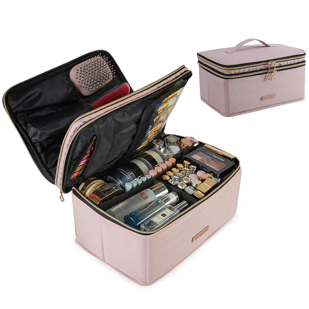 

2022 itembeauty makeup toiletry bag BAGSMART cosmetic organizer makeup box with mirror, Picture