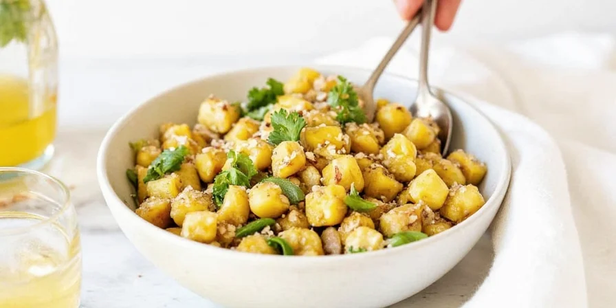 Homemade coriander vinaigrette