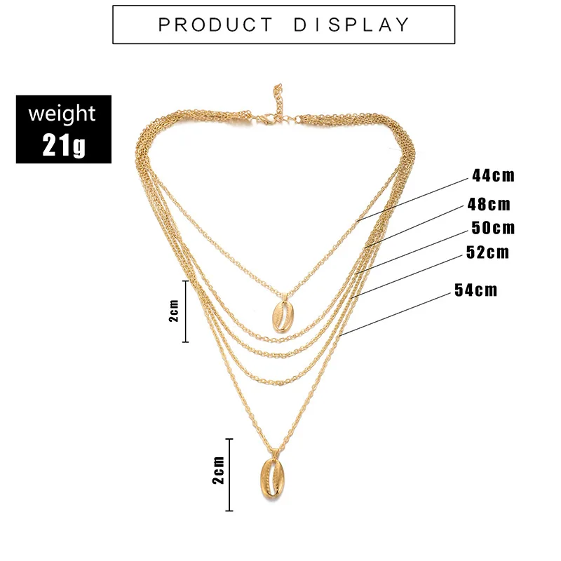 Fashion Shell Gold Necklace Chain For Women Wholesale N Buy Gold Necklace Chain Gold Bar Necklace Layered Necklace Product On Alibaba Com