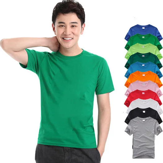 

200 Gsm Cotton Wholesale O-neck Short Sleeve Custom Design Plain Blank Cotton T Shirt Tshirt