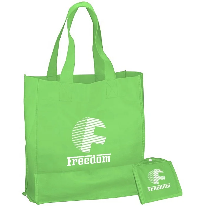 

Custom Logo Printed Reusable Foldable Non-woven Shopping Bag, Customized color