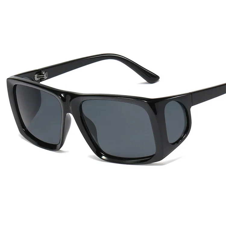 

Fashion women and men big hinge sunglasses small square frame PC lens sun glasses