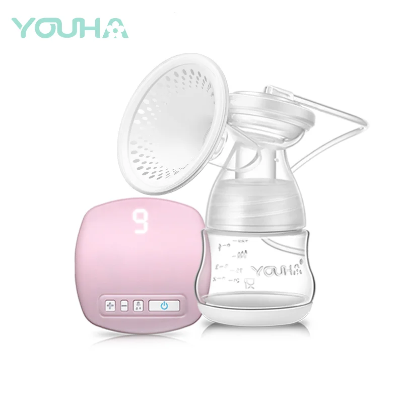 

YOUHA Electric Breast Pump, Single Portable Breast Pump for easy feeding, Pink
