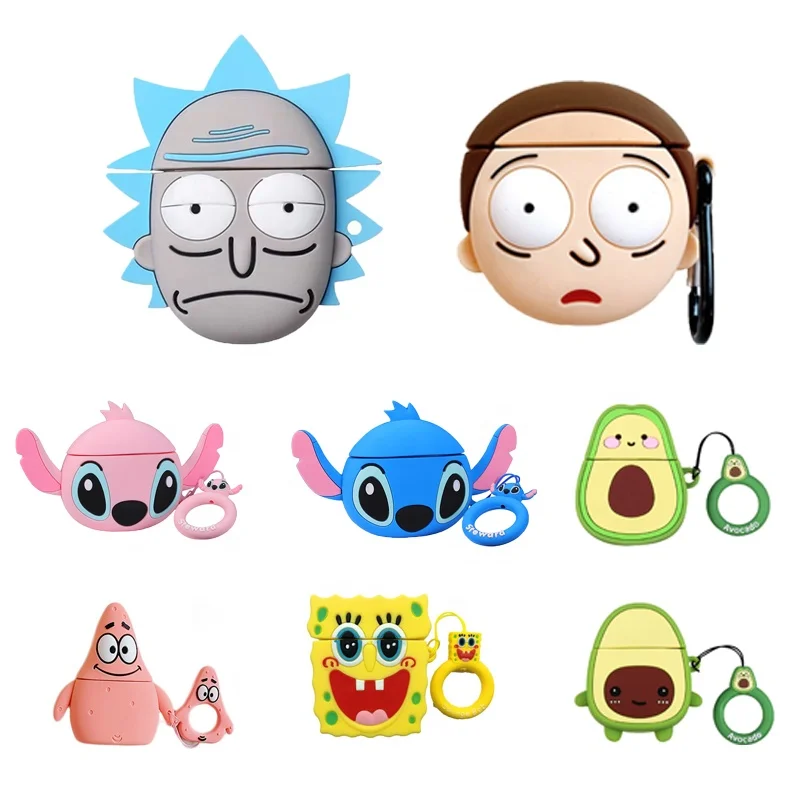 

3D Cute Cartoon Designer Silicone Earphone Cover For Airpod 1 2 Cases For Apple Airpods Pro Case Air Pod 3