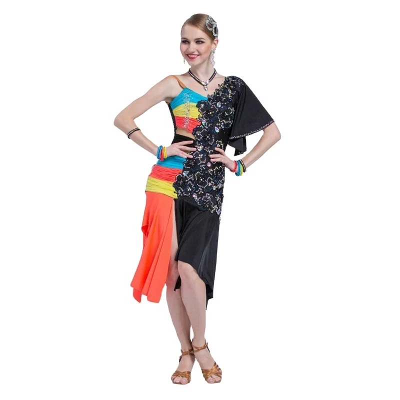 

L-17213 new Latin dance competition dress adult female high-end customized national standard competition Latin dance dress, Customer choice