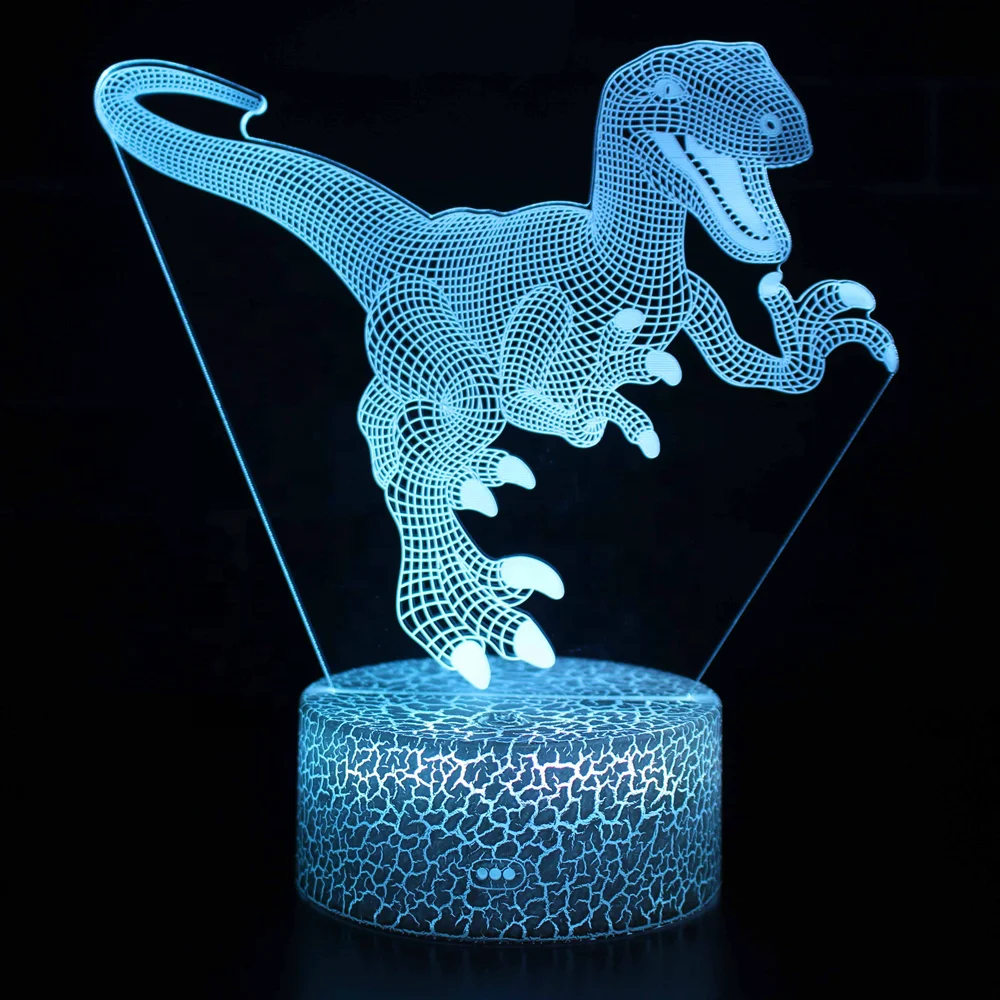 USB led 3d infant lovely bedroom night light with battery