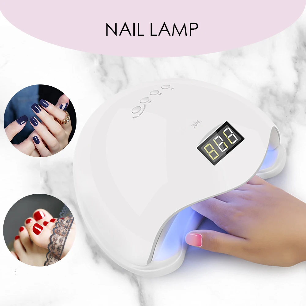 

New Products 2021 Smart Sensor Nail Lamp Seche Ongle 48w Nail Polish Fast Curding Naildryer Nagel Droger Automatic Nail Dryer