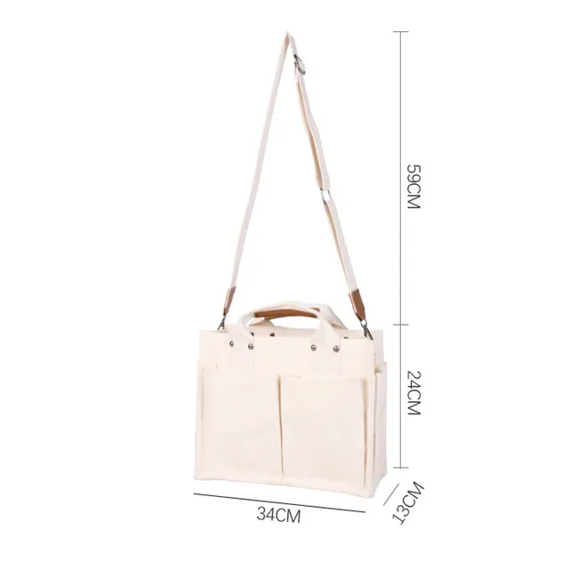 Student Korean Version Large Capacity Casual Messenger  Bag for Women Men Shoulder Bag New Canvas Handbag