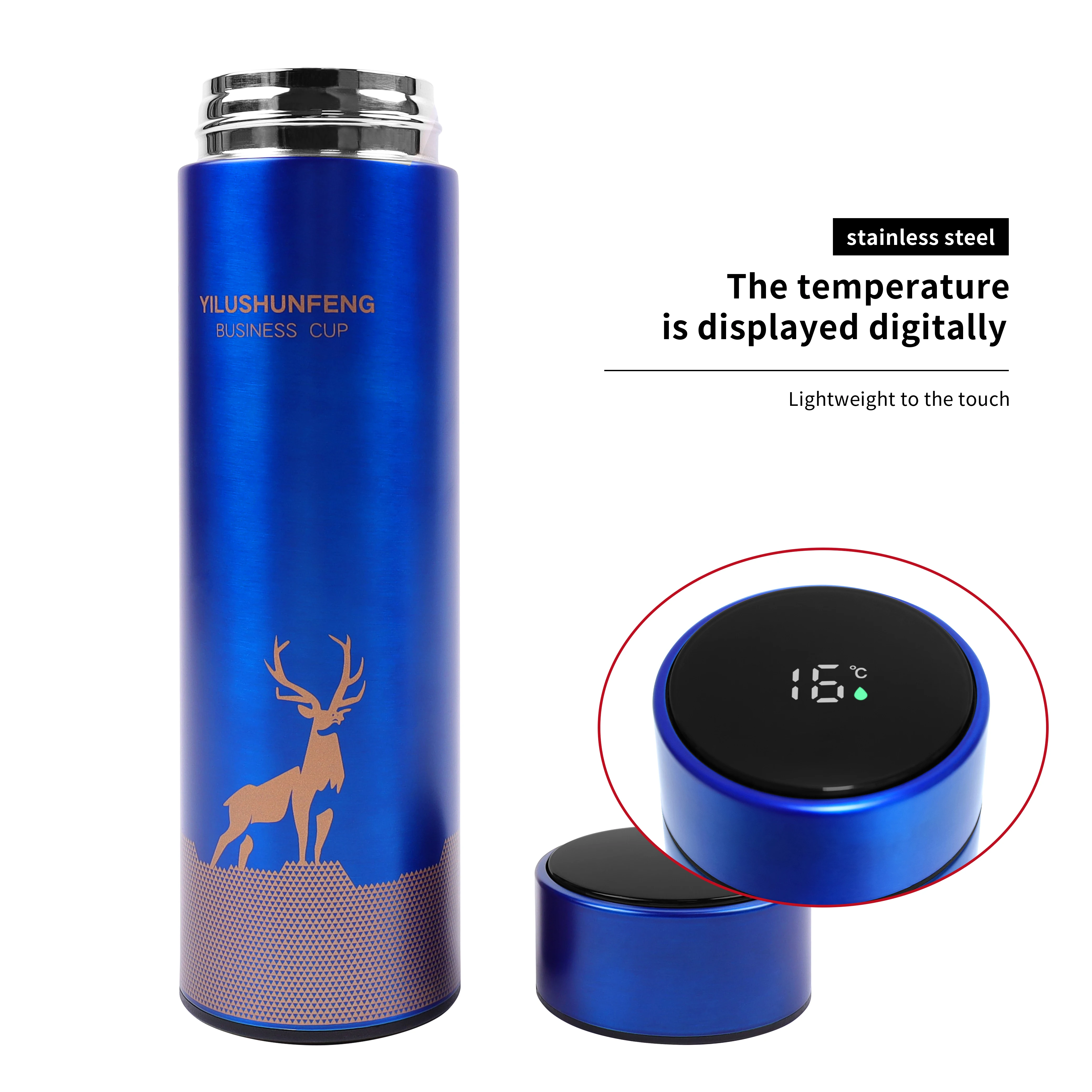 

New Arrival Latest Design High Quality Smart Led Temperature Display Smart Thermo Bottle