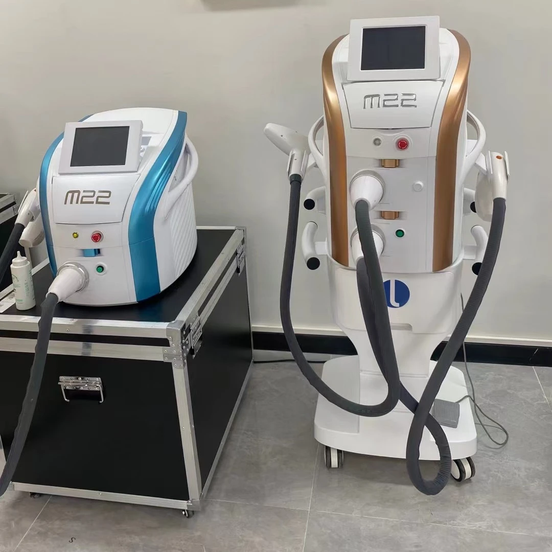 

M22 Machine IPL Laser Hair Removal IPL handle with OPT Resurfx or Q Switched Nd Yag Laser Machine