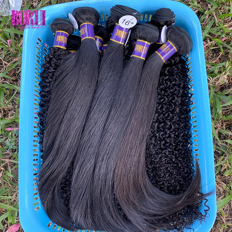 

Borui wholesale vendors 9a grade virgin brazilian straight hair bundle