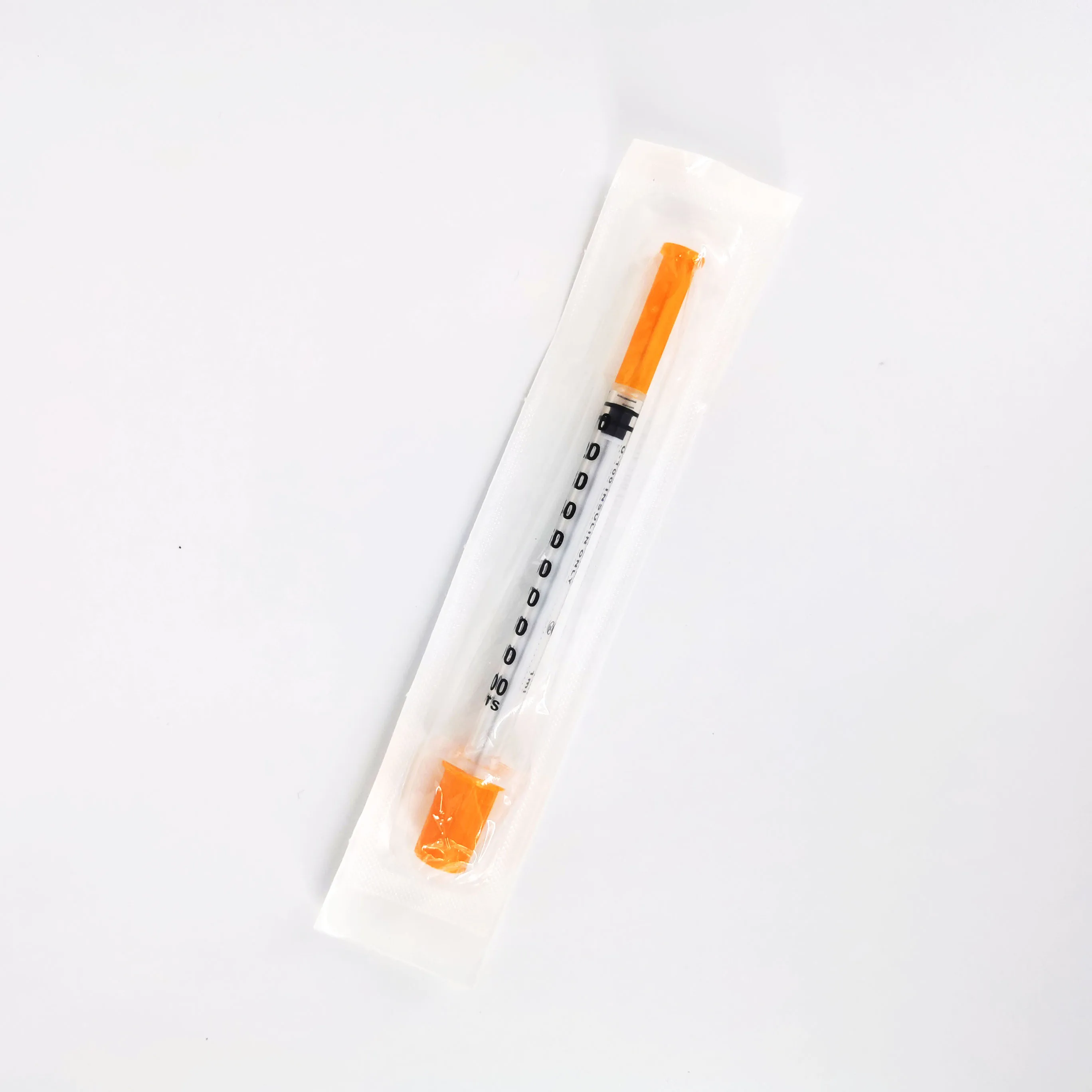 Orange Cover Hypodermic Needle Insulin Syringes Have Needles Buy