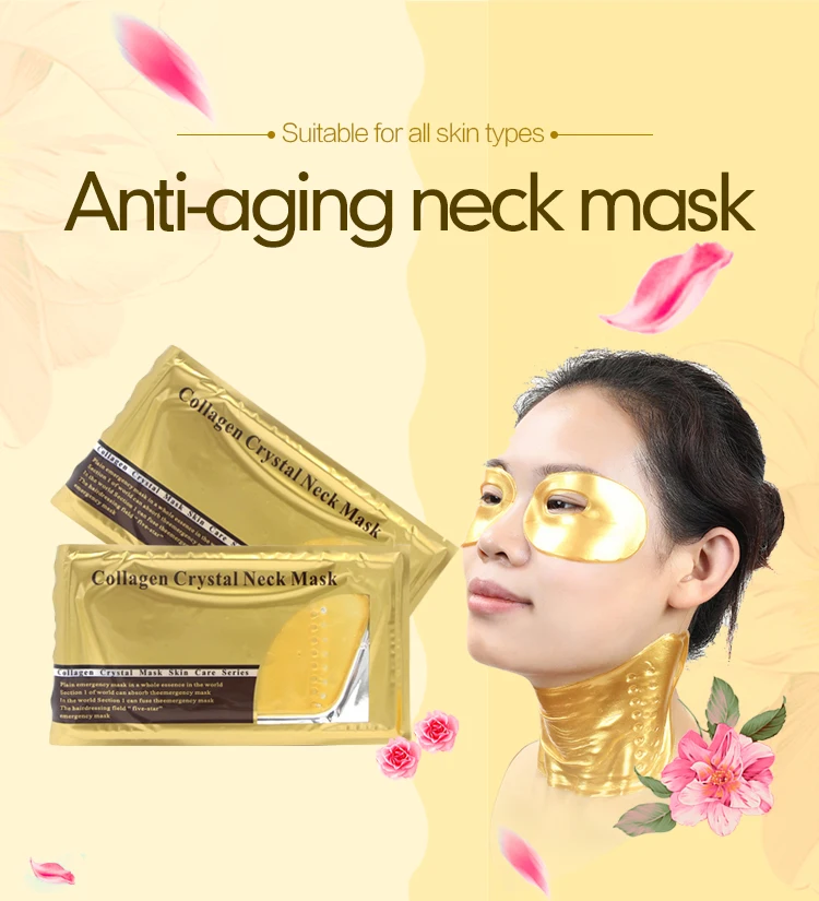 of line-reducing hyaluronic acid hydration crystal neck mask is