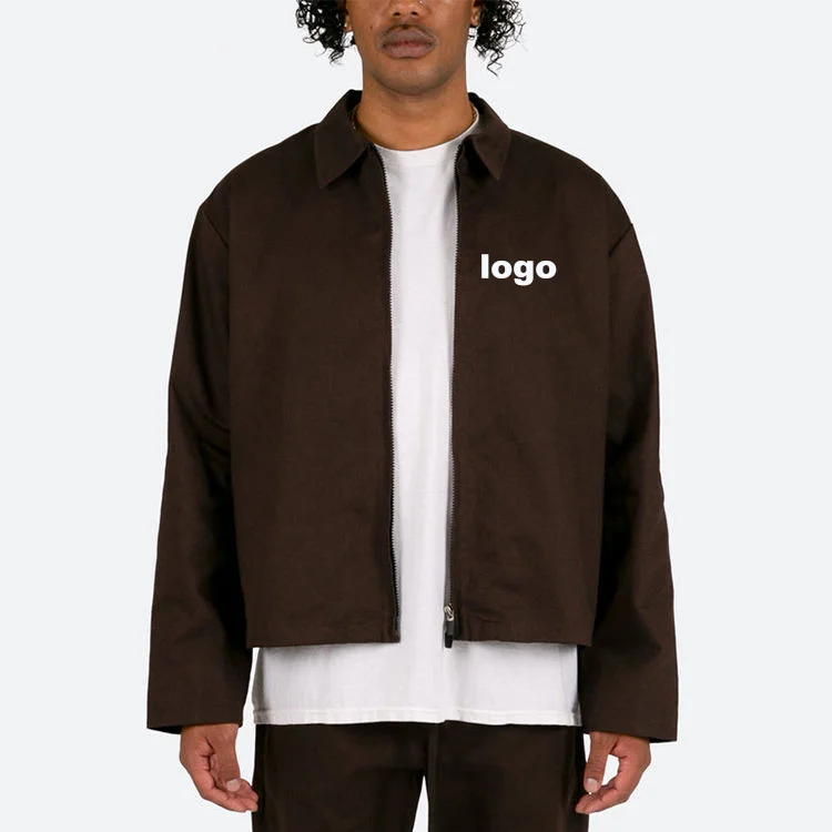 2023 Oem Custom Printing Logo Basic Cotton Clothing Work Jackets for Men