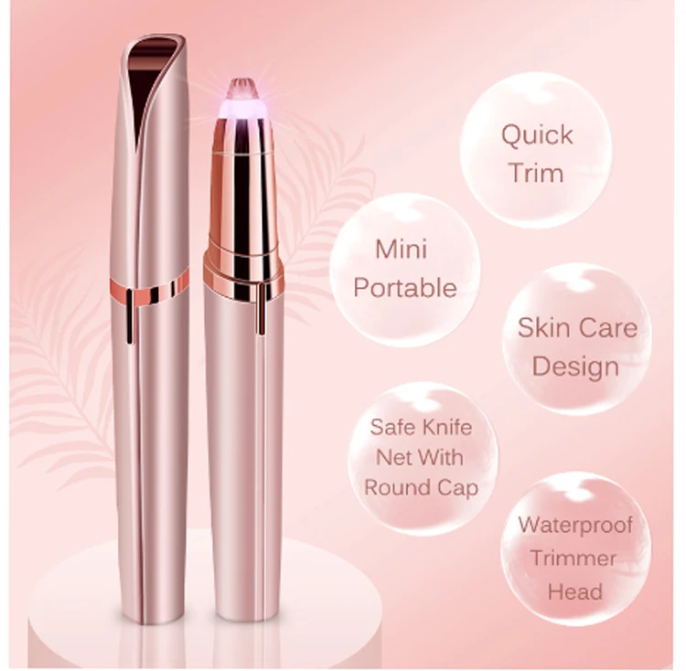 

Eyebrow Trimmer Dropshiping Hot Sale USB Rechargable Mini Electric Eyebrow Trimmer Hair Eyebrow Remover