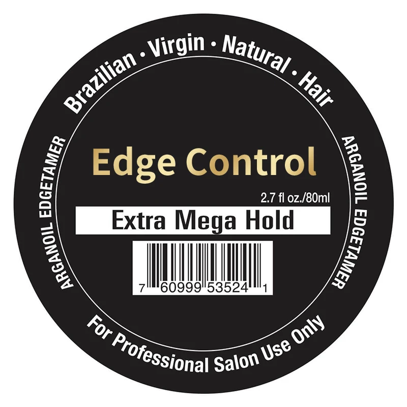 

OEM ODM Custom Edge Control With Edge Brushes Extreme Holding Hair Pomade Gel Strong Hold Styling Skin Product