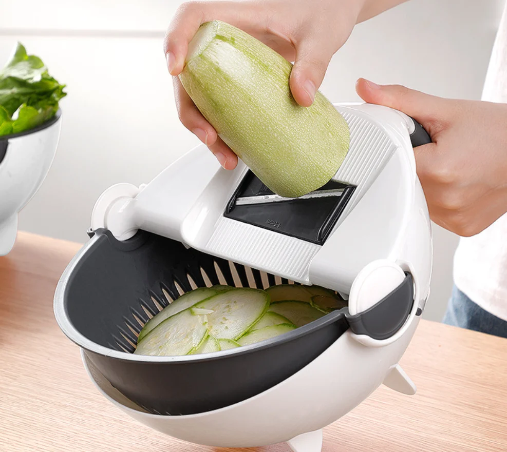 

9-in-1 multi-functional water basket kitchen for cutting vegetables and fruits