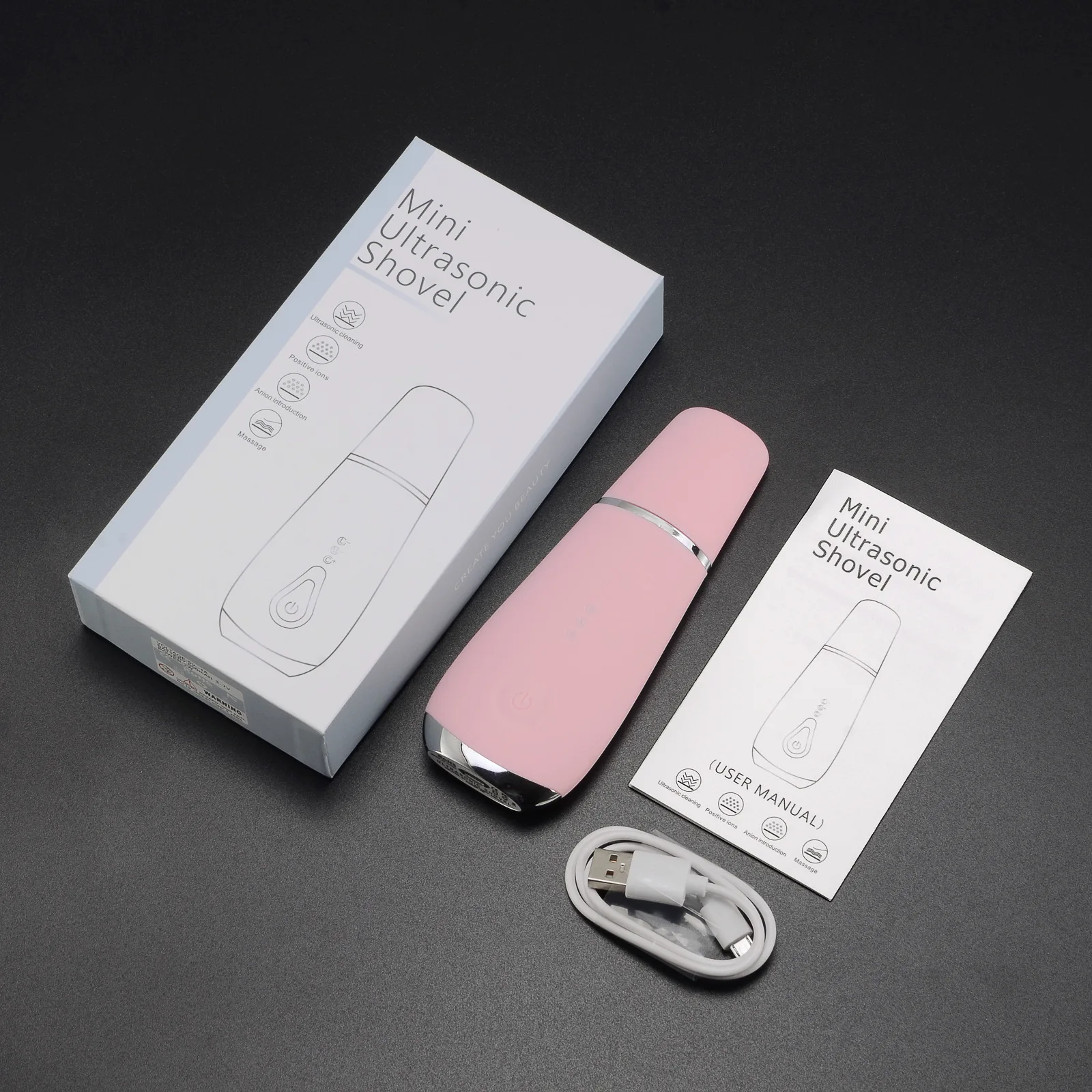 

Profession Deep Cleansing Facial Skin Scrubber Ultrasonic Face Spatula