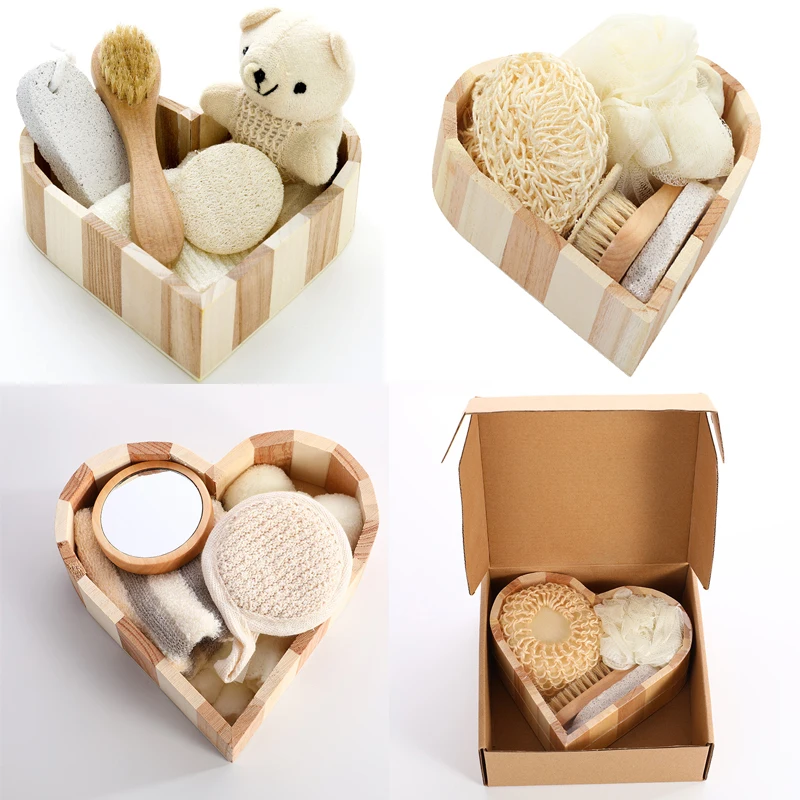 Beauty Luxury Bath Sponge Spa Bath Gift Sets New Year Birthday Valentines Day Mothers Day Wedding Christmas for Women as Picture