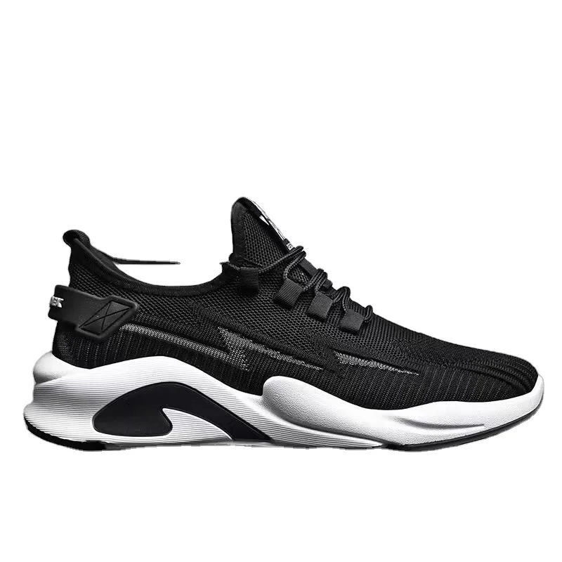 

2021 New Design Promote Sales Custom Stylish comfortable casual Shoes Sneakers For Men Sporters, Black;white;yellow