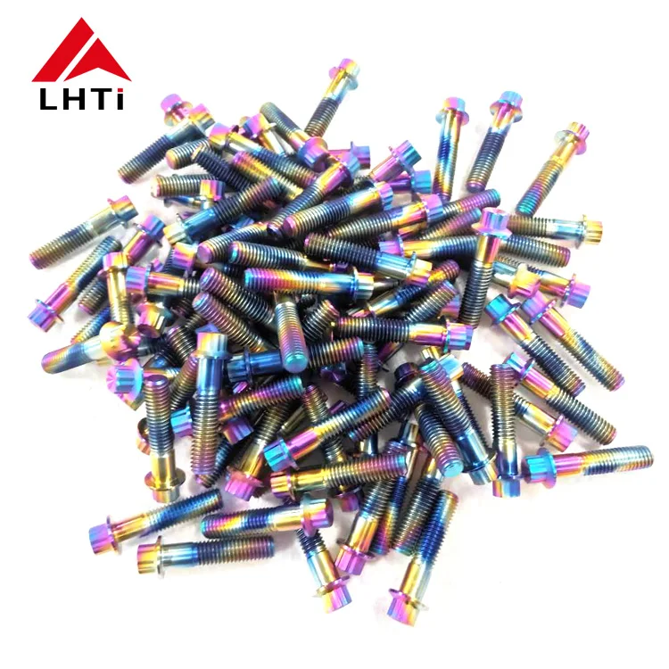 Competitive price Gr5 12 point flange screws titanium rim wheel bolt