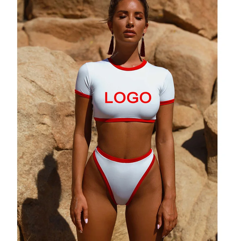 

QY3629 Custom Logo Swimwear Print Logo Bikini Sexy Customized Swimsuit, N/a