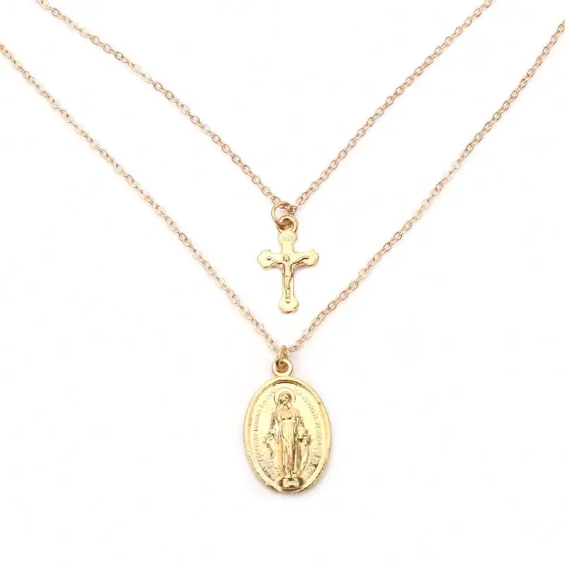 

Necklace Dog Chain Gold Coin Whistling Aesthetic 2021 Boho Stainless Byzantine Moon Star Mannequin Four Leaf 3 Necklaces